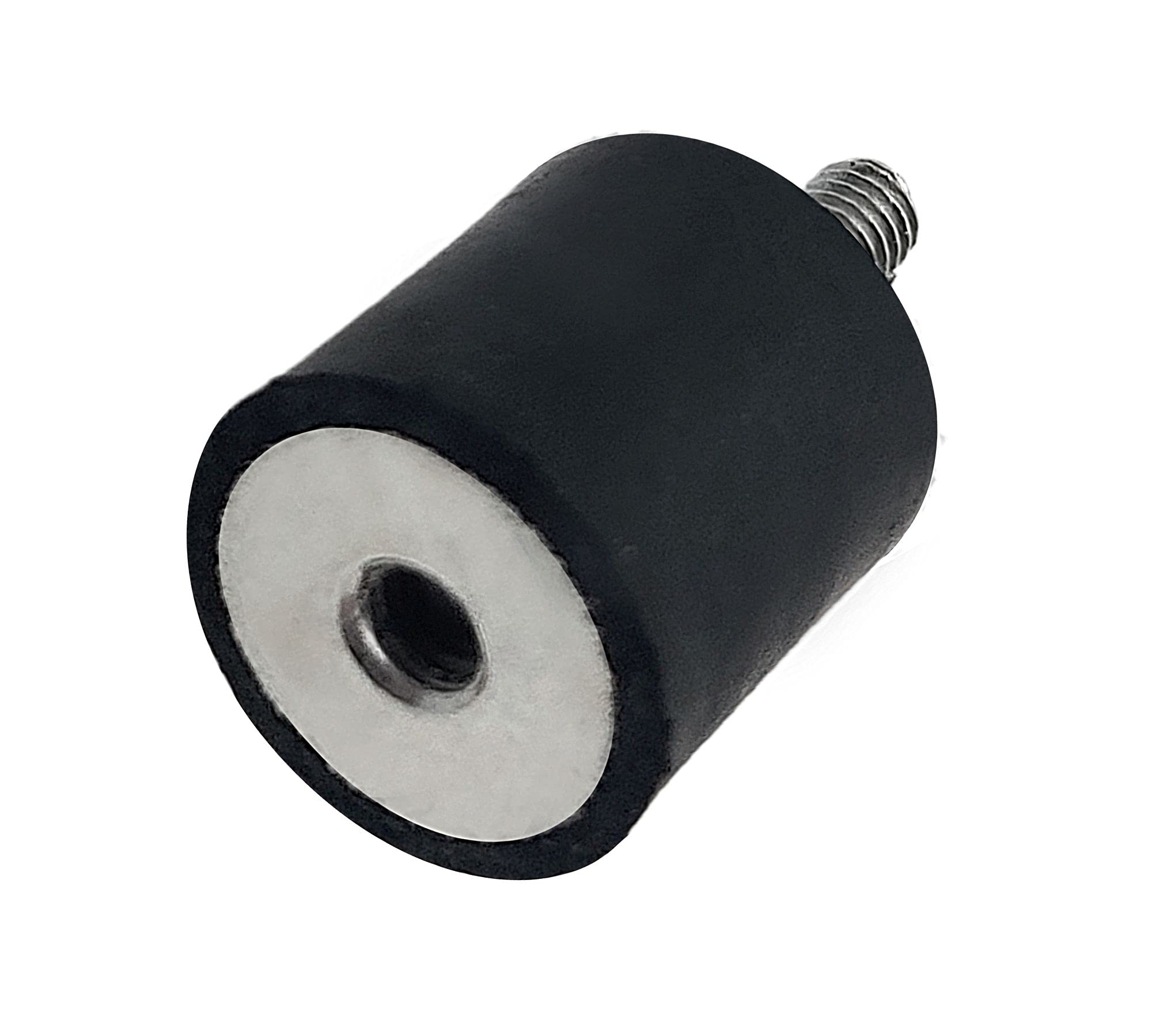 DOJA INDUSTRIAL | Air Conditioner Shock Absorber | Thread-Nut M4 15x15 | PACK 12 | Air Conditioning Shock Mount | Anti Vibration Pads | Air Pump Cushion Pad Rubber | Air Conditioners Mounts Split