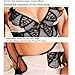 LEADO Sexy Lace Erotic Stretch See Through Babydoll Lingerie Set for Women,White,Small/Medium