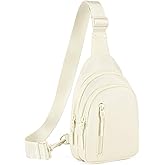 Viverte Small Sling Bag Crossbody Bag for Women with 4 Pockets Cross Body Fanny Pack Womens Chest Bag for Outdoors Traveling