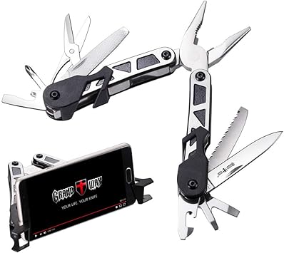 Grand Way Multifunction Multipurpose Multitool With Pliers Small Pocket Folding Tool Set Best 13 In 1 Multifunctional Kit 2244 Amazon Com