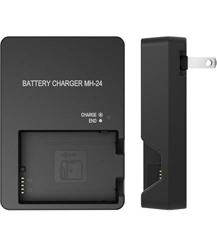 Batterie Rechargeable + Chargeur Voyage DSTE Pour Nikon EN-EL14/EN-EL14A - Compatible D3100 à D5600, Coolpix P7000 à P7800