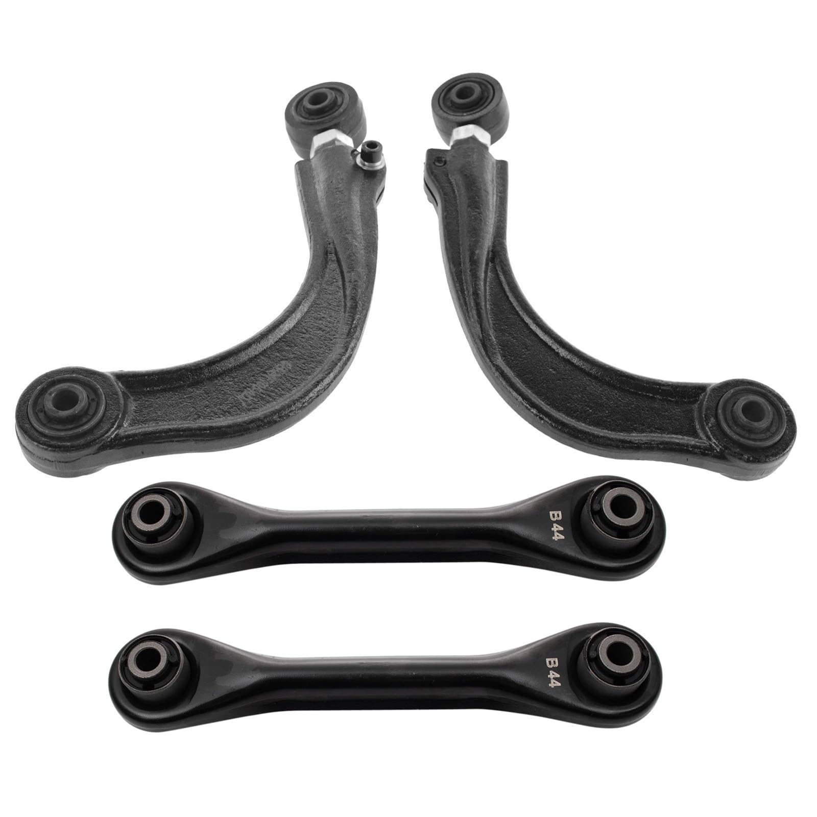TRQ Rear Upper and Lower Control Arm Set Driver and Passenger Side Compatible with 2013-2019 Ford Escape Image