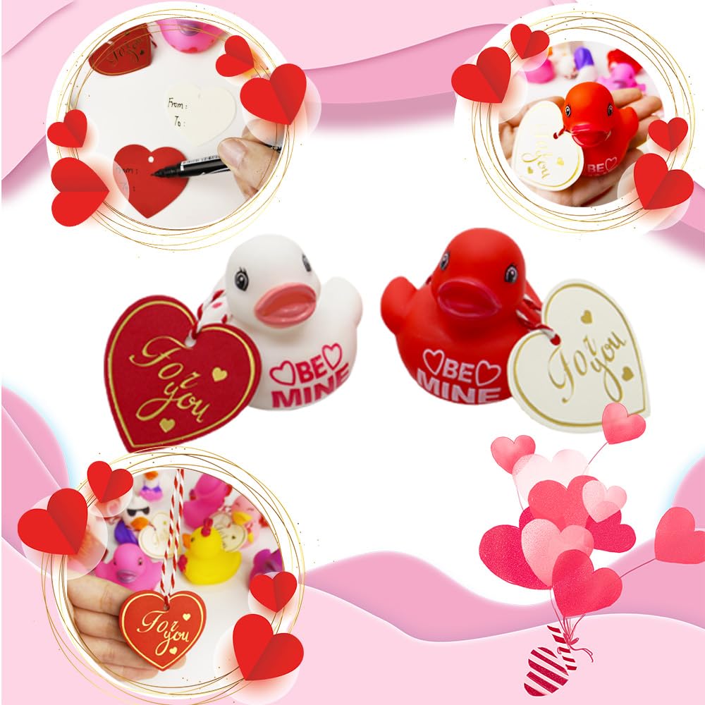 Valentines Day Party Favors 20 Set Rubber Ducks Bath Toys Assorted ...