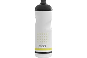SIGG Pulsar White Bike Water Bottle (0.75 L), Leakproof Cycling Bottle, Super Lightweight and BPA-Free Sports Bottle with SureSnap® Valve