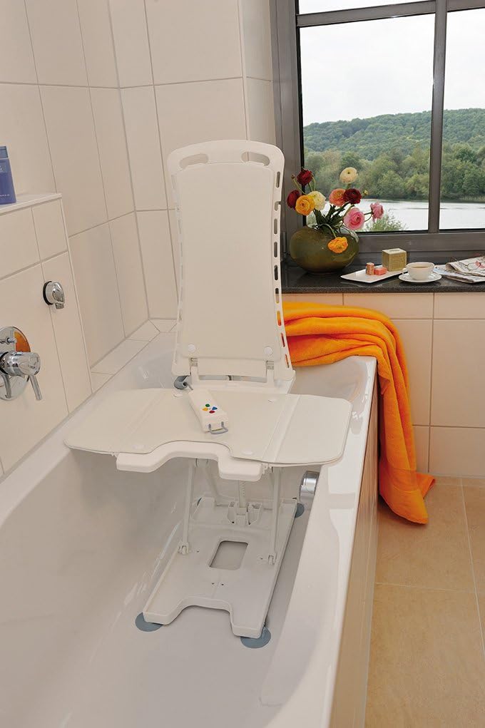 Drive Medical Bellavita Auto Bath Tub Chair Seat Lift, White: Health & Personal Care