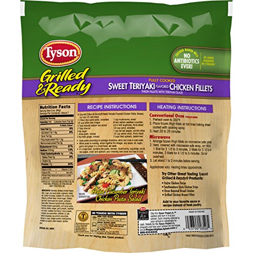 Tyson Grilled & Ready Fully Cooked Grilled Sweet Teriyaki Chicken