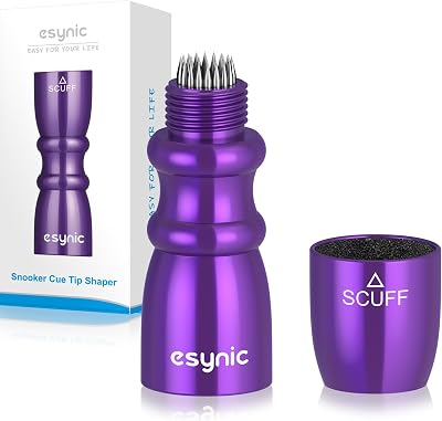 eSynic 3 in 1 Snooker Cue Tip Shaper Scuffer Aerator Purple