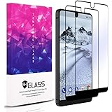 Tuopuna [2 Pack] for Essential Phone PH-1 / Essential Phone Tempered Glass Screen Protector (Upgraded with Right Angle), 2.5D Arc Edges 9 Hardness HD Full Coverage [Lifetime Replacement Warranty]