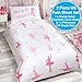 Born to Dance Ballerina 2 Piece UK Single/US Twin Sheet Set, 1 x Double Sided Sheet and 1 x Pillowcase