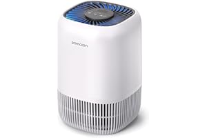 POMORON Purificateurs d'air pour chambre à coucher et maison, filtre à air avec éponge parfumée, filtre HEPA pour fumée, alle