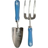 Burgon &amp; Ball British Meadow Wood Handled Trowel &amp; Fork Set