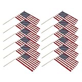 Super Tough BURTON-972674-12PK US Stick Flag 12" x 18"-Best Quality-12PK, Red, White, Blue