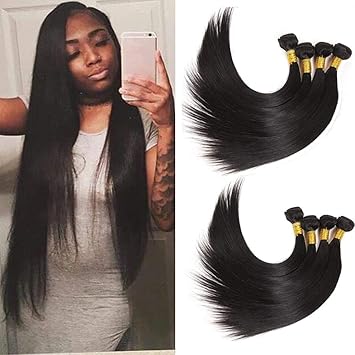 Amazon Com Newness Indian Straight Hair 6 Bundles 38 38 38 40 40