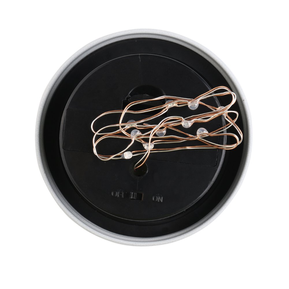 Mason Jar Lights, 3 Pack Solar Mason Jar Lid Insert, LED String Solar Light Jar Lid Insert for Garden Patio Outdoor Party Festivals, Wedding Decoration (White Lights)