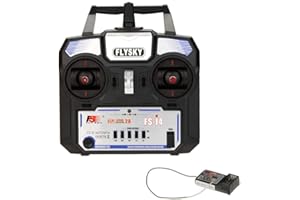 Goolsky Flysky FS-i4 AFHDS 2A 2.4GHz 4CH Radio System Transmitter for RC Helicopter Glider with FS-A6 Receiver