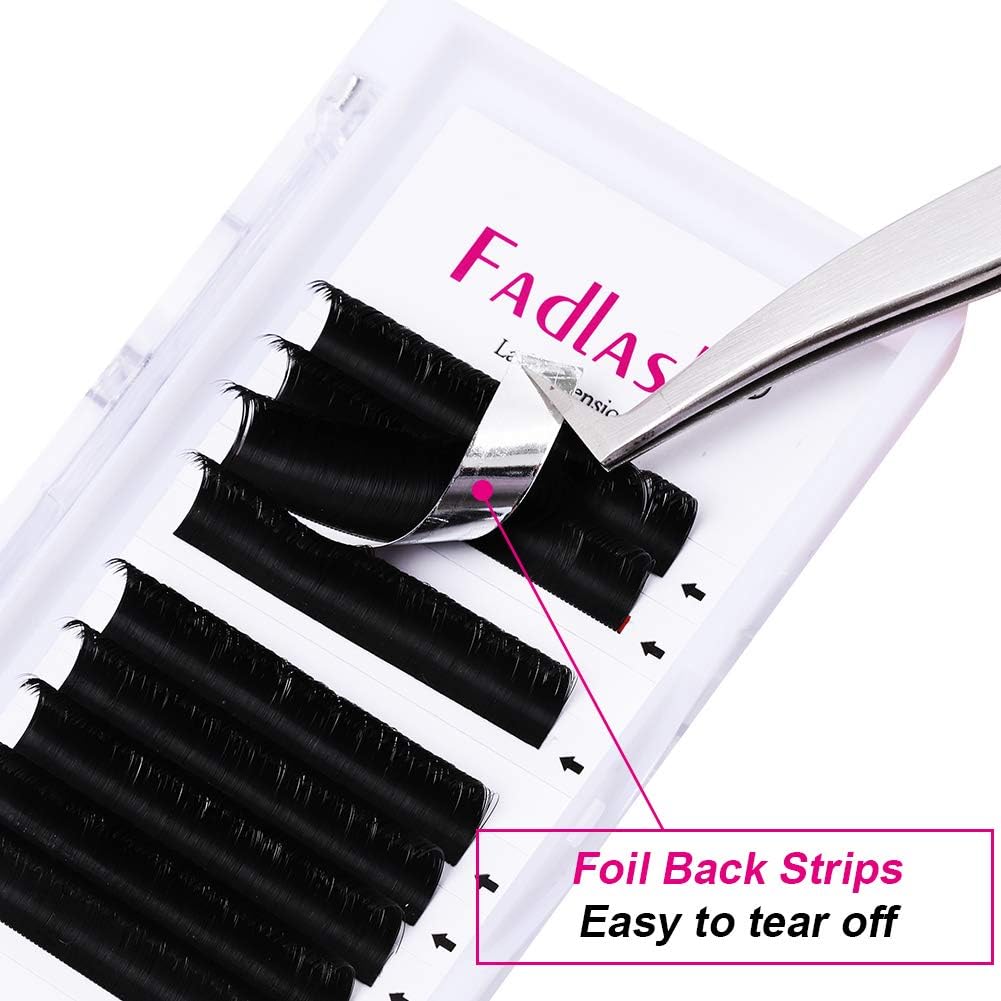 Fadlash Easy Fan Lashes D Curl 0.05 8-14mm Mixed Length Russian Lashes Natural Look Self Fanning Eye Lashes Automatic Blooming Russian Eyelashes Extensions(0.05-D-814) - Image 3