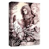 Canvas Wall Art Creative Illustrations Canvas Prints Home Artwork Decoration for Living Room,Bedroom - 12x18 inches