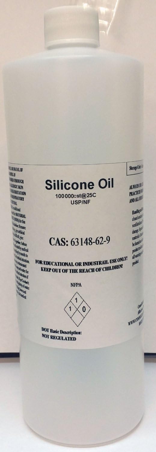 Silicone Oil High Purity 100,000cst 500ml (16oz) Health