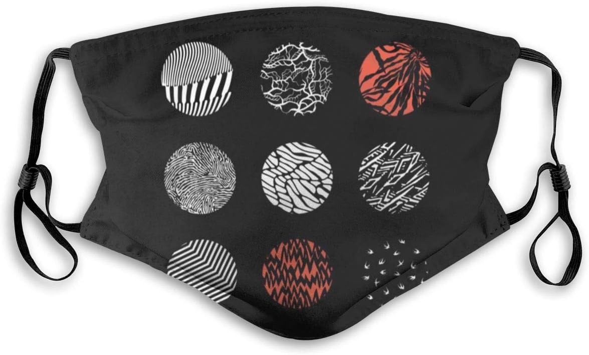 Kids Adult Anti-dust Face Mask 21-Pilots Blurryface Dustproof Adjustable Sport Outdoor Mouth Cover Mask Balaclava