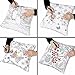 JES&MEDIS DIY Coloring Graffiti Pillowcase Home Decorations Craft Kit Pillow Cover Square 18