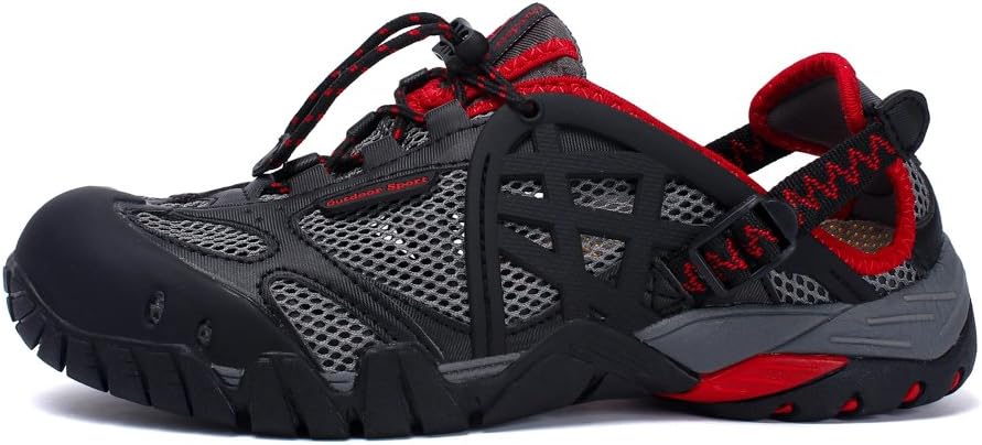 QBIRDS Water and Land Two Amphibious Shoes Wading Sandals Men's Outdoor Sandal Women's Outdoor Shoes Mesh Hiking Trekking Sandal Trail Water Light Sandals Lovers Shoes Sandal