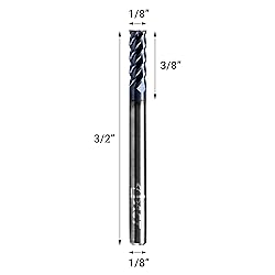 ACCUCUT I4KES 1/8” Carbide Square End Mill- 4