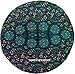 Third Eye Export Boho Room Decor Aesthetic: Vintage Indie Blue 32 Inches Indian Mandala Round Pillows Meditation Cushion Cover, Perfect for Cottagecore Hippie Room Decor (Blue 1)