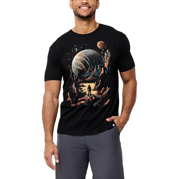INTO THE AM Vintage Graphic Tees for Men - Oversized