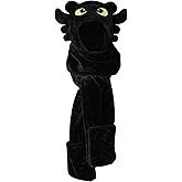 dressfan 3 in 1 Plush Dragon Hat Scarf Gloves Set,Novelty Cosplay Party Hat Christmas & Birthday Gifts for Kids Adults