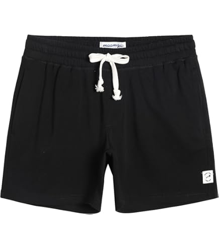Zengjo Mens Sweat Shorts 6 Inch with Pockets(Marled Black,XS