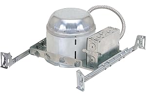 NORA LIGHTING Nora NHIC-27QAT - 6 in. - Shallow Insulated Ceiling Airtight Housing with Quick Connectors - 120 Volt