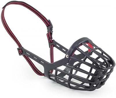 Ancol Plastic Muzzle Size 7 28x9.5cm Clear Basket Style