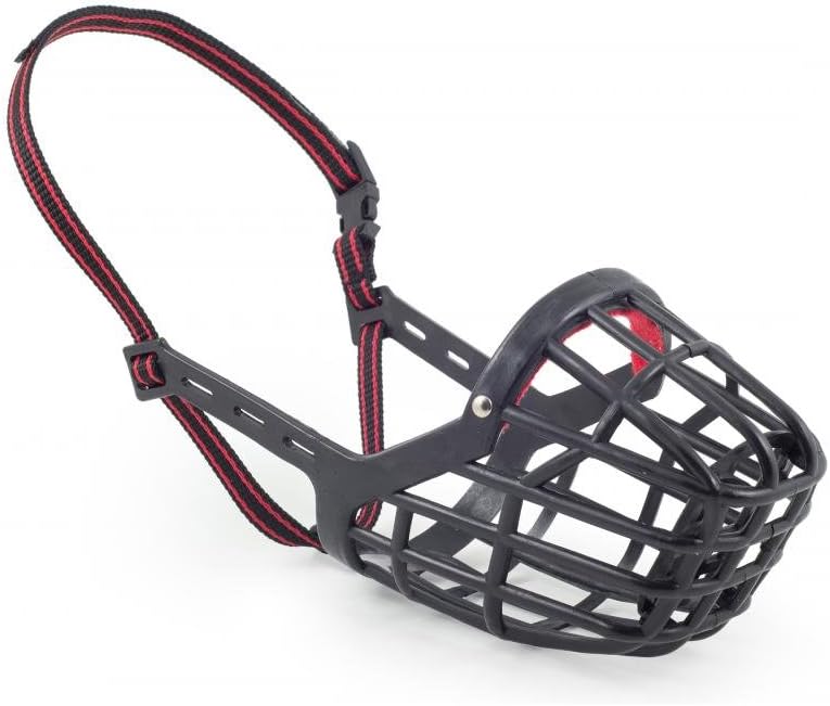 Ancol Plastic Muzzle Size 7 28x9.5cm Clear Basket Style