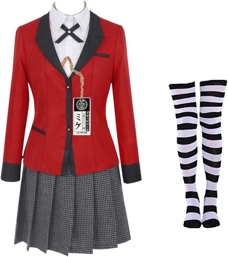 Kakegurui Cosplay Hoodie Twin Yomoduki Runa Cosplay Uniform Costumes Kakegurui yumeko jabami cosplay midari cosplay shirt Skirt kakeguri Cosplay uniform cosplays runa yomozuki cosplay Kakegurui X