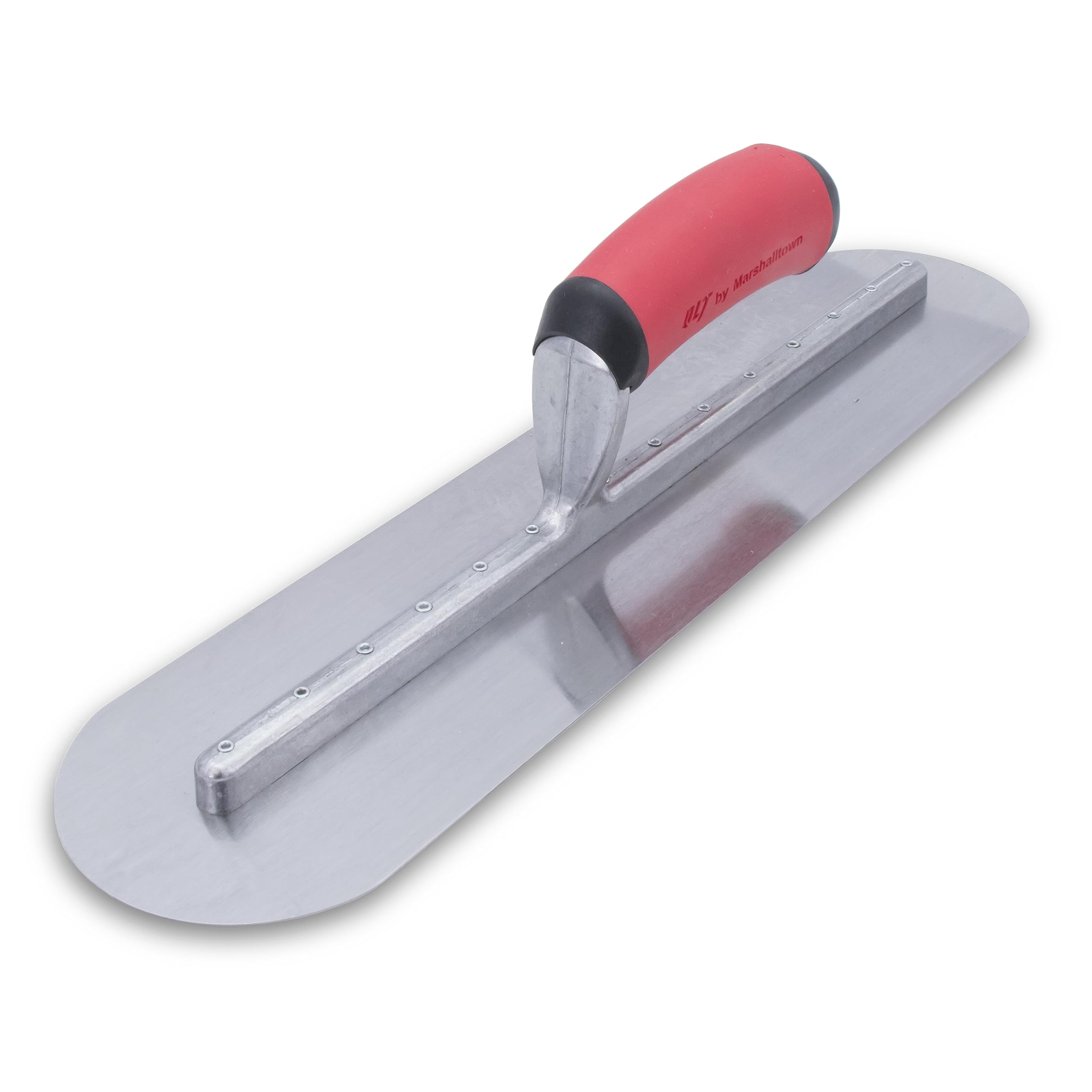 MARSHALLTOWN QLT Fully Rounded Finishing Trowels, Soft Grip Handle, 356mm Length, 102mm Width, Made in The USA, FTFR373R