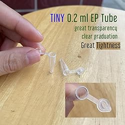 LAMPPE 100 Piece Tiny 0.2ml Microcentrifuge Tube
