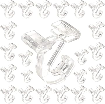Amazon Com Sharptank Clear Hinged Ceiling Hooks 24 Pack Of T