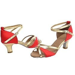 YKXLM Latin Dance Shoes Ballroom Women Salsa Tango