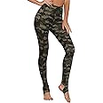 Allegra K Women's Leggings Printed High Waist Elastic Waistband Party Yoga Stirrup Pants