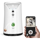 SKYMEE Dog Camera Treat Dispenser,WiFi Full HD Pet Camera with Two-Way Audio and Night Vision,Compatible with Alexa (2.4G WiF