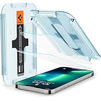 Spigen Tempered Glass Screen Protector [Glas.tR EZ Fit] designed for iPhone 13 Pro (2021) / iPhone 13 (2021) - 2 Pack