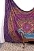 Aakriti Gallery Cotton Mandala Tapestry Wall Hanging - Bohemian Bedspread, Boho Blanket/Throw Tapestries for Living Room, Home Décor (Purple Big Flower, 92x82)