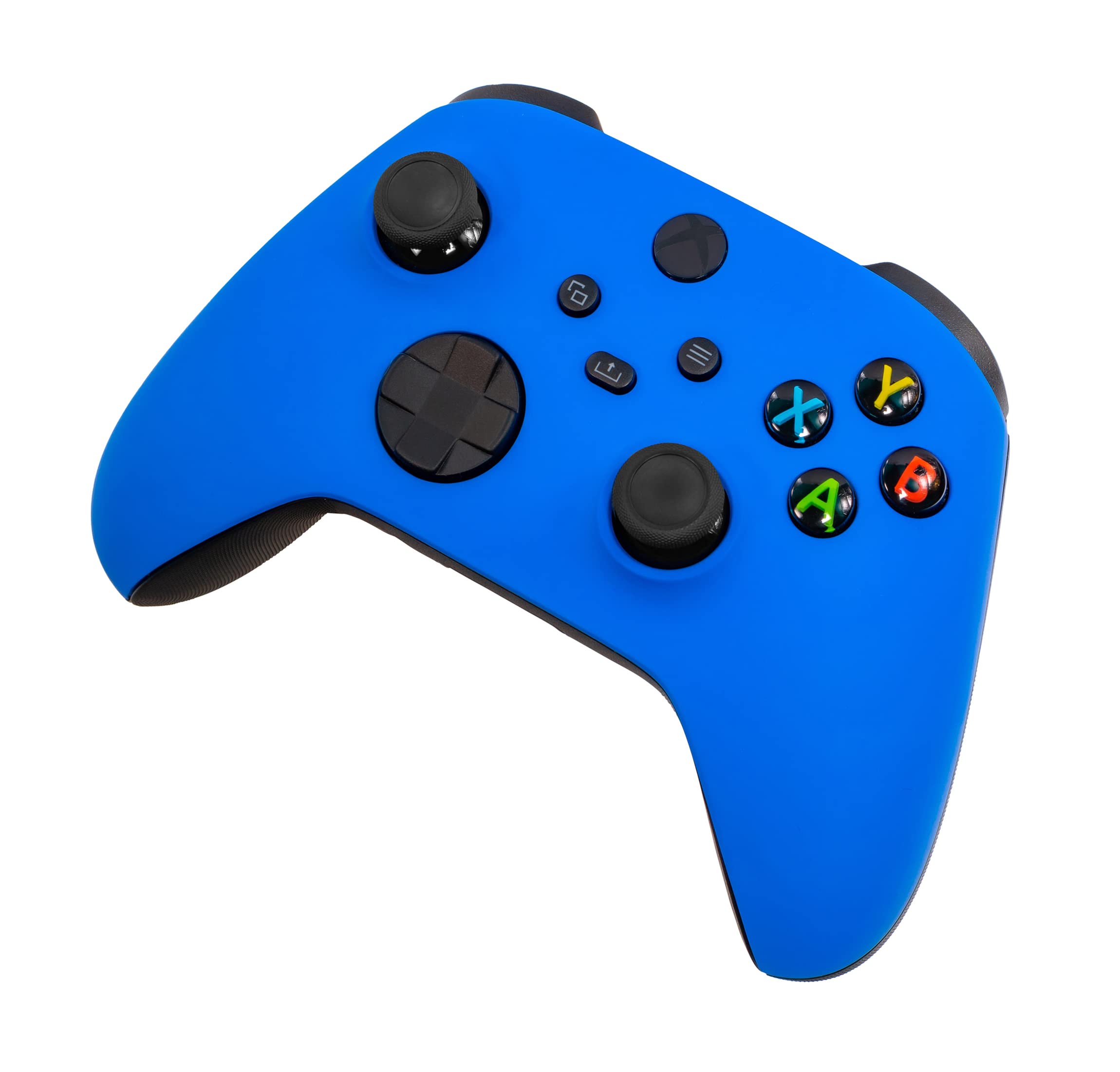 Xbox One Series X S Custom Soft Touch Controller - Soft Touch Feel, Added Grip, Cool Blue Color - Compatible with Xbox One, Series X, Series S