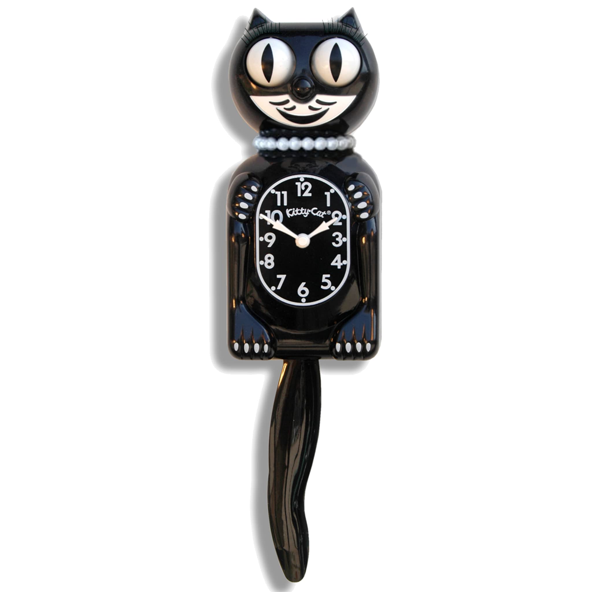 Black Miss Kitty-Cat Clock — image 1
