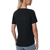THE GYM PEOPLE Womens Short Sleeve Workout T-Shirts Stretchy Lightweight Crewneck Athletic Running Lounge Tee Tops