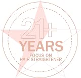 K&K Extra Wide Flat Iron Hair Straightener 57 mm Nano Titanium Plates view 2