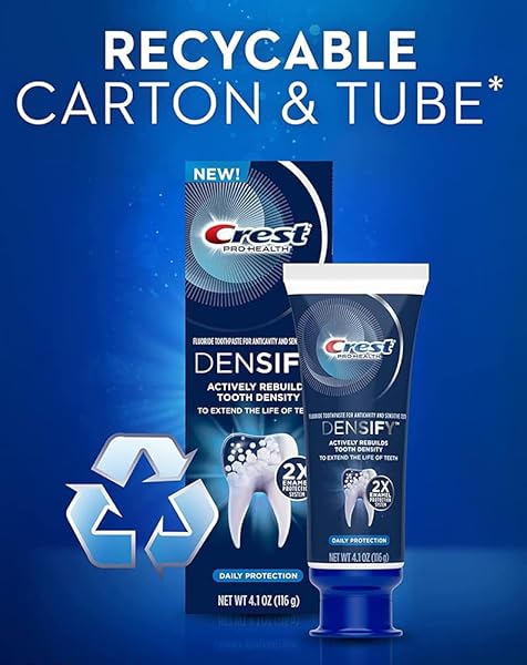 CREST, TOOTHPASTE DENSIFY DAILY PROTECTION, 4.1 OUNCE
