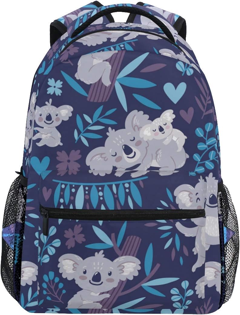 JUMPBEAR Travel Backpack Laptop Casual Daypack Koala Bears College Schoolbag Durable Bookbag, 16 x11.4x5.4in