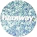 Hemway Mixed Ultra Sparkle Glitter Multi-Purpose Arts & Crafts, Makeup, Tumblers, Resin, Face, Hair, Festival 100g / 3.5oz - Mixed Chunky - Mermaid Blue and Rose Gold Mix