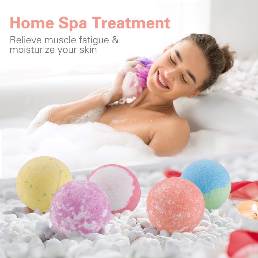 Bath Bombs Gift Set, iKALULA 12 4.2OZ Large Bath Bombs for Women with Natural Essential Oils, Shea Butter and Sea Salt, Floating Fizzy Bubble for SPA Skin Moisturize for Mom, Girlfriend: Health & Personal Care
